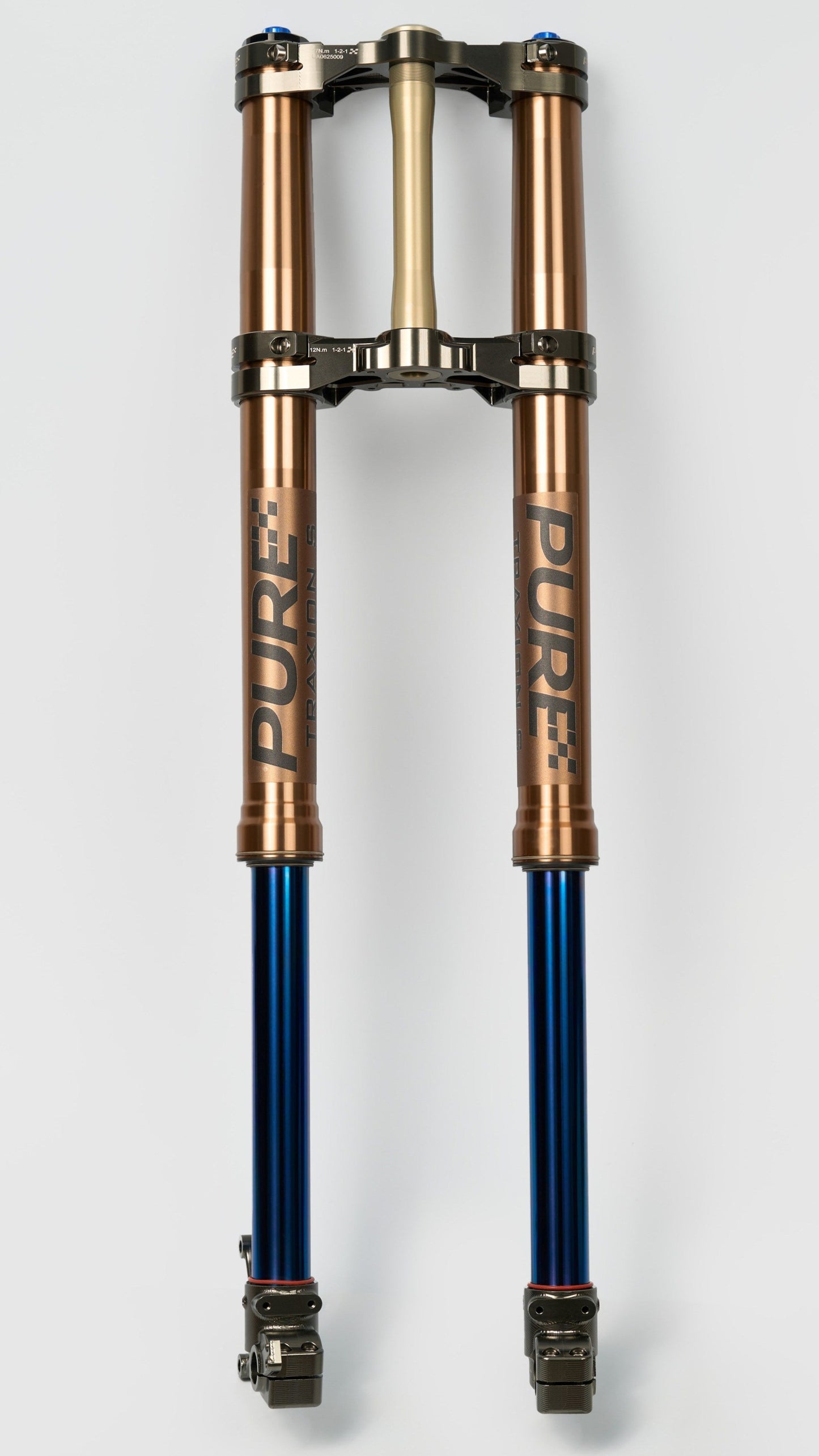 Ultra bee suspension fork with 'PURE' branding on a white background